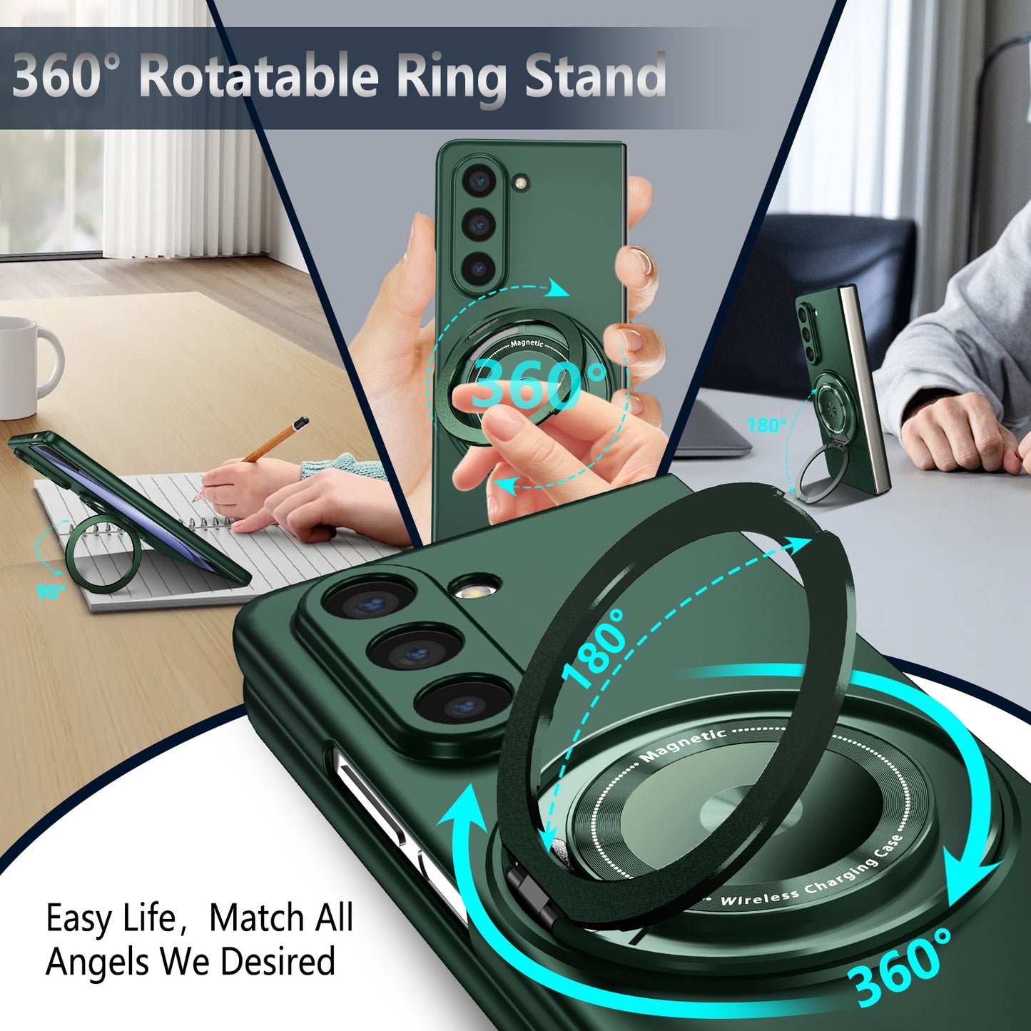 360° Rotating MagSafe Shockproof Case for Samsung Galaxy Z Fold