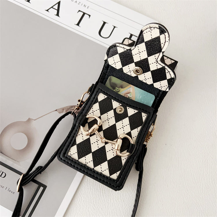 Leather Crossbody Case with Card Holder for Galaxy Z Fold