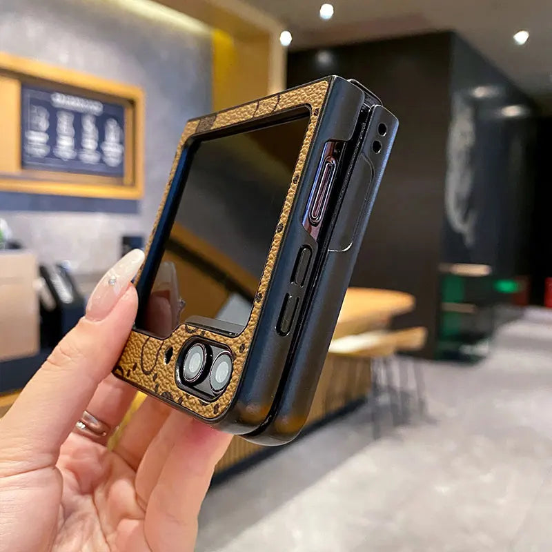 Luxury Heart Mirror Leather Case for Samsung Galaxy Z Flip