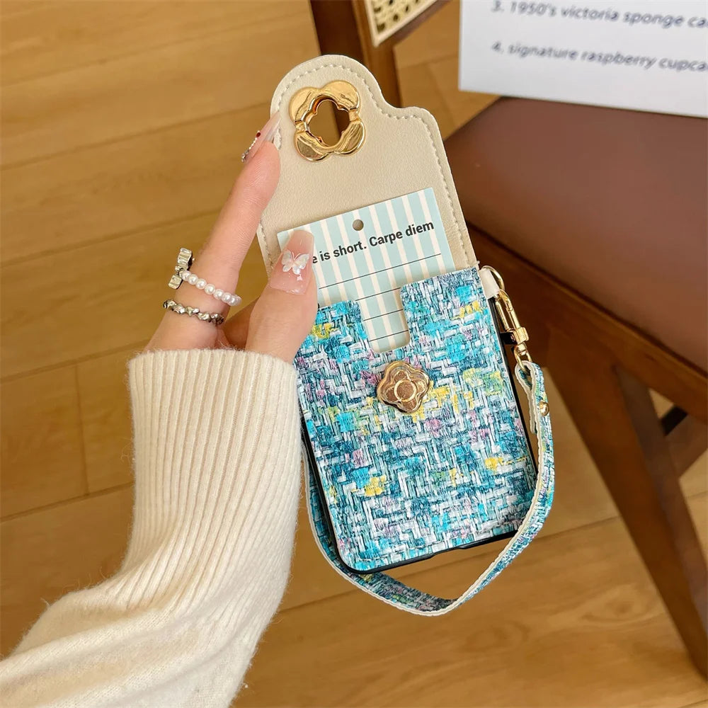 Wrist Strap Phone Case For Samsung Galaxy Z Flip Series
