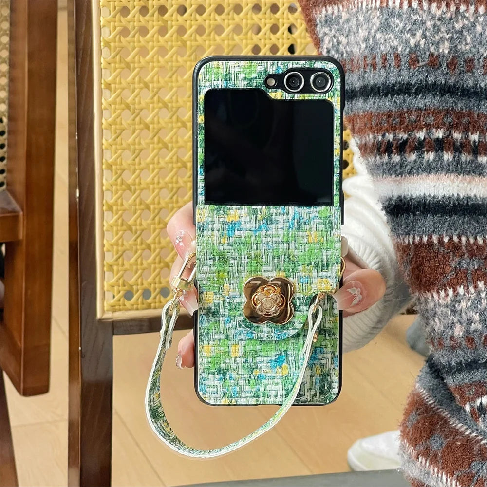 Wrist Strap Phone Case For Samsung Galaxy Z Flip Series
