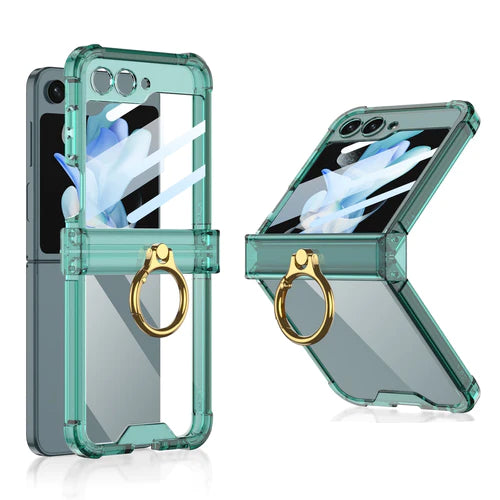 Luxury Hard Case With Ring For Galaxy Z Flip