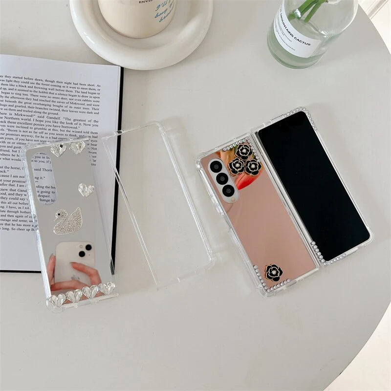 RETRO 3D RHINESTONE COVER FOR SAMSUNG GALAXY Z FOLD 4 & 3