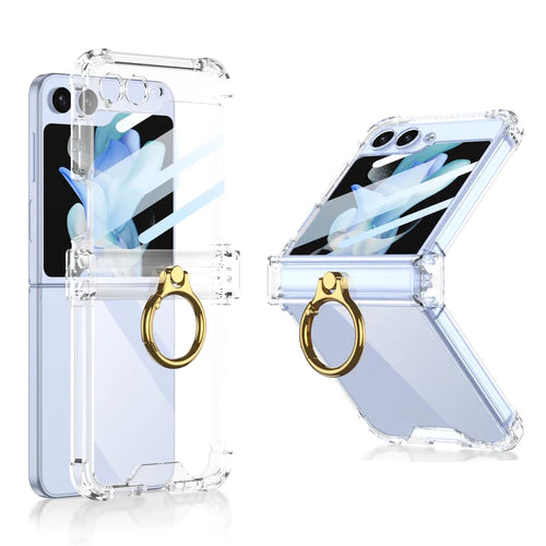 Luxury Hard Case With Ring For Galaxy Z Flip
