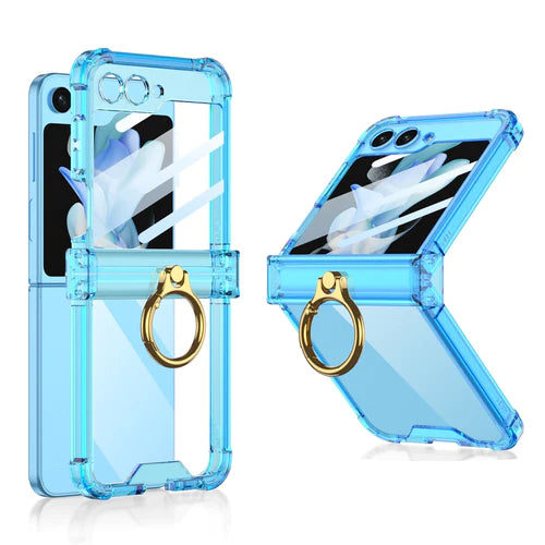 Luxury Hard Case With Ring For Galaxy Z Flip