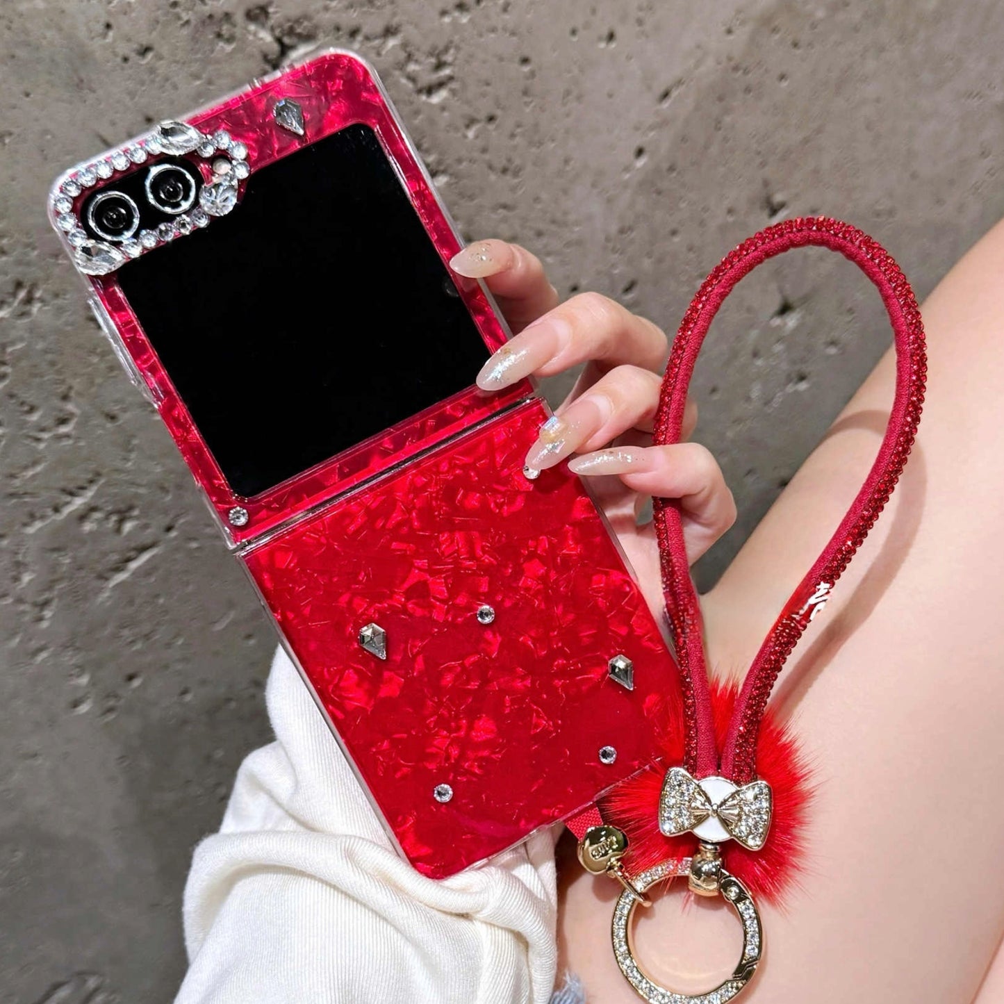 Luxury Glitter with Chain Case For Samsung Galaxy Z Flip Series