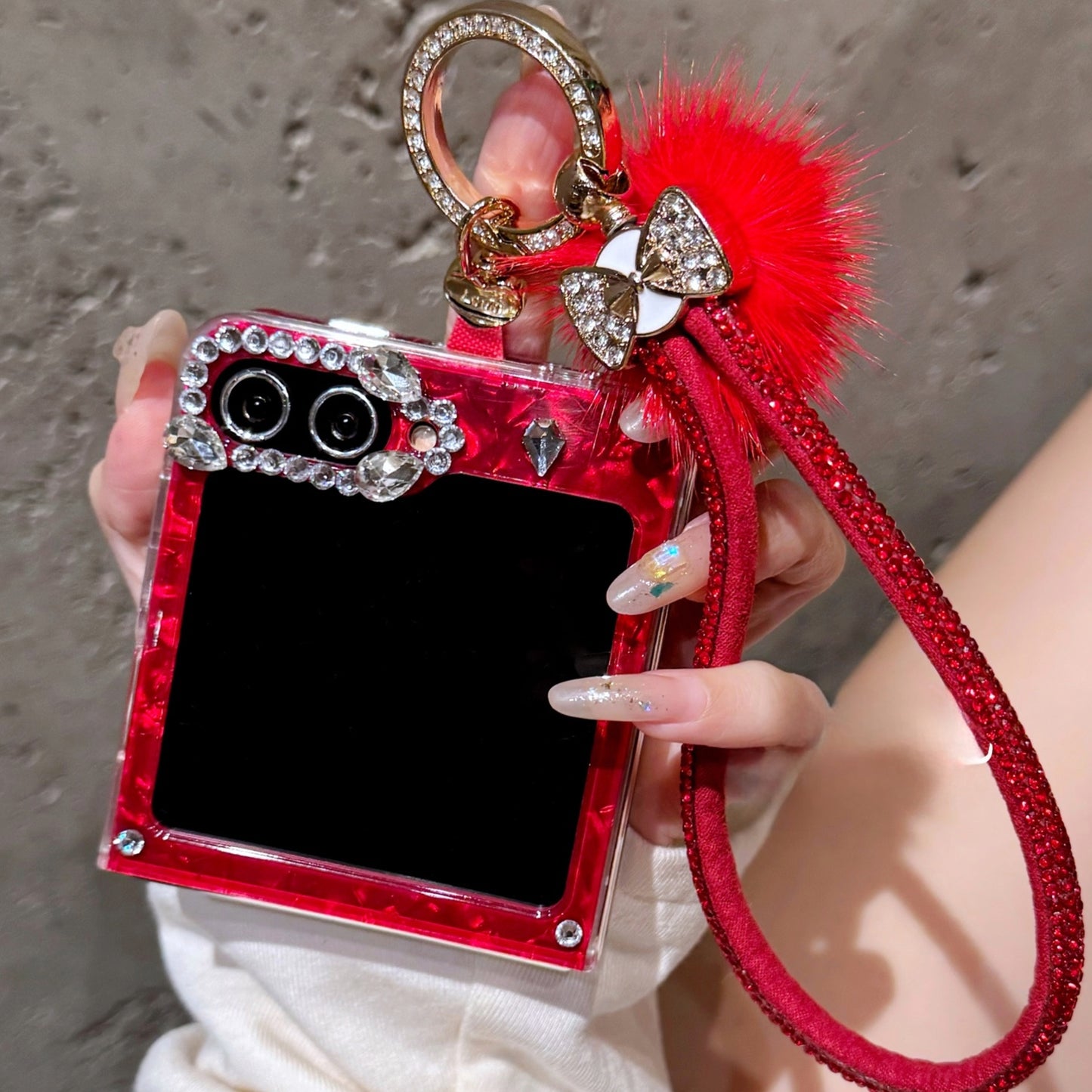 Luxury Glitter with Chain Case For Samsung Galaxy Z Flip Series