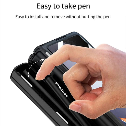 SHOCKPROOF MATTE CASE WITH PEN HOLDER FOR SAMSUNG GALAXY Z FOLD 5