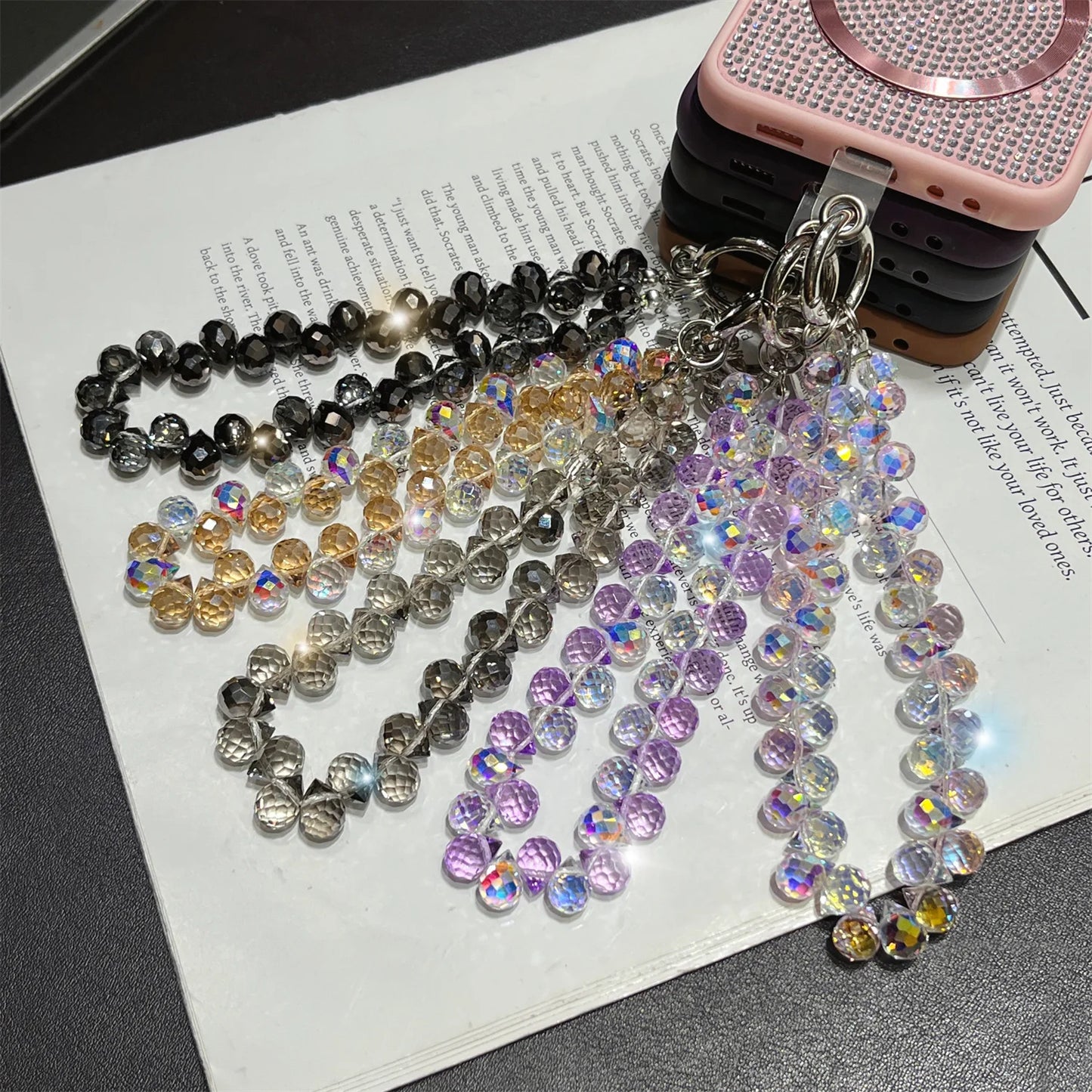 Luxury Diamond Crystal case Wrist Bracelet Strap For Galaxy Z Flip Series