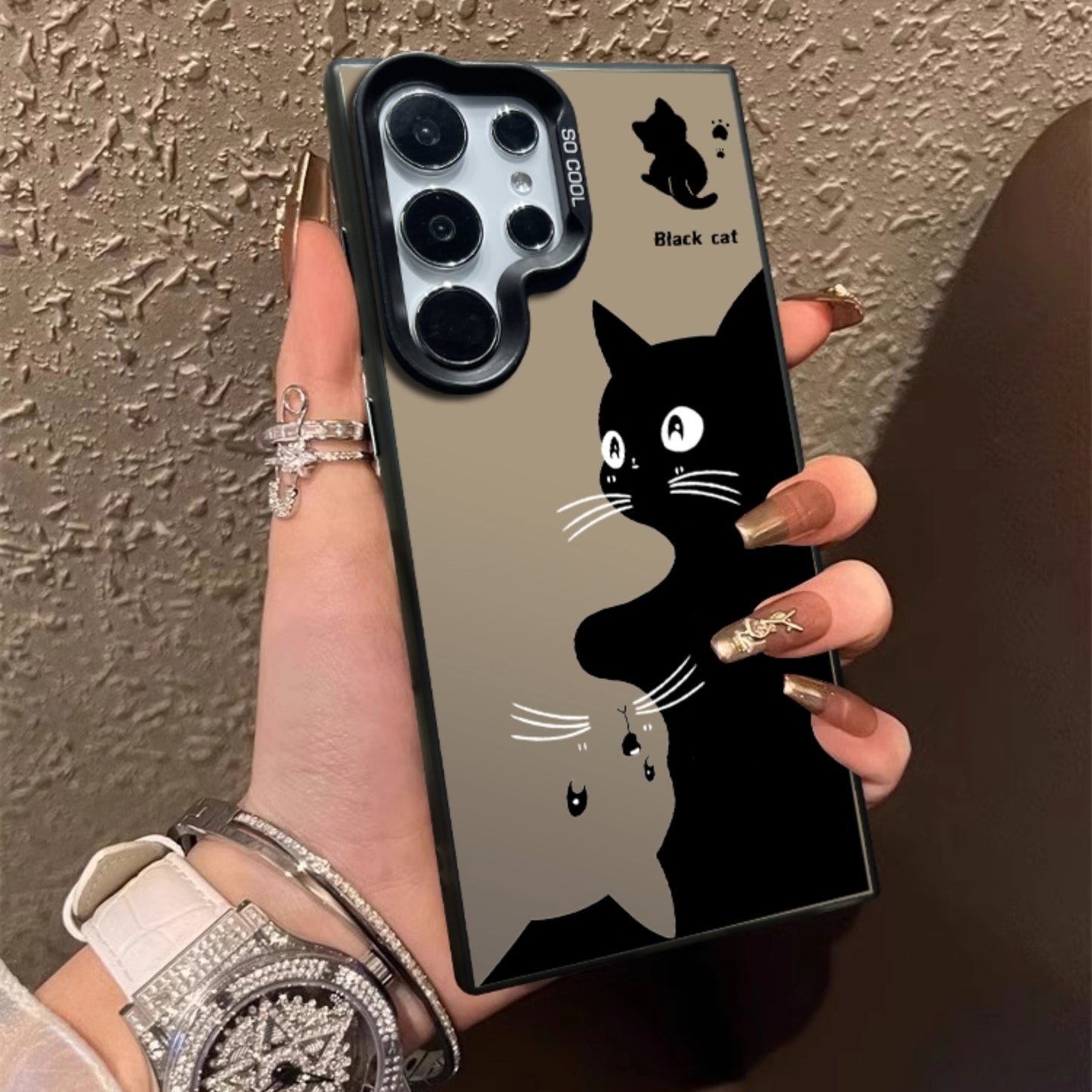 cute cat  case for samsung galaxy S series