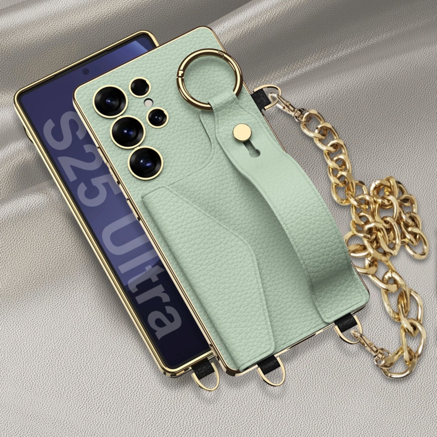 Luxury Leather Electroplated Case  For Samsung Galaxy S Ultra