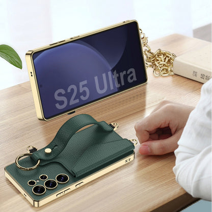 Luxury Leather Electroplated Case  For Samsung Galaxy S Ultra