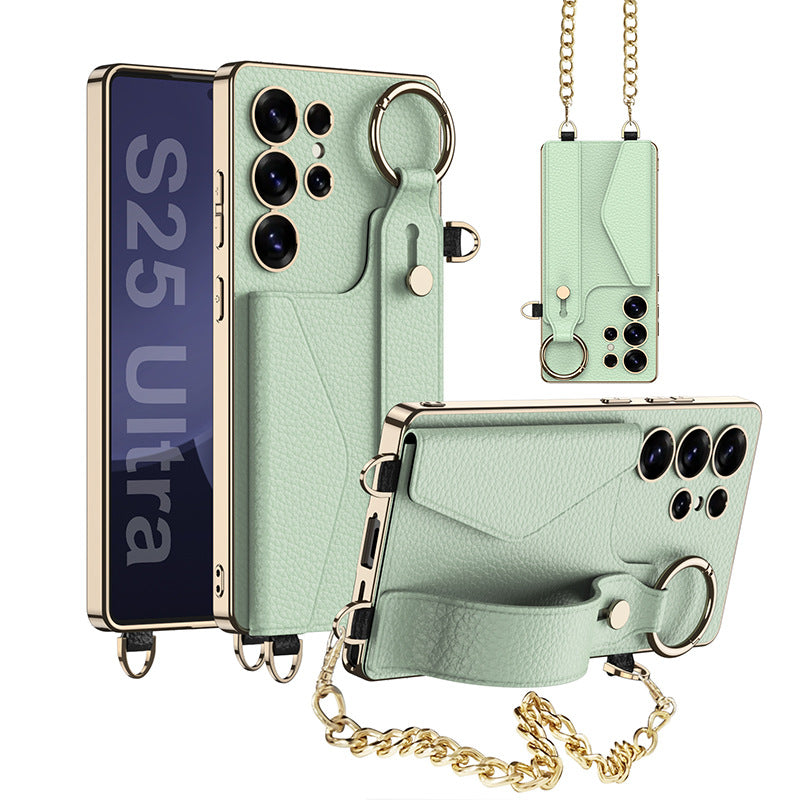 Luxury Leather Electroplated Case  For Samsung Galaxy S Ultra