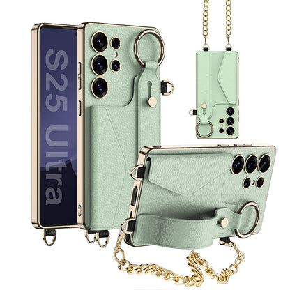 Luxury Leather Electroplated Case  For Samsung Galaxy S Ultra