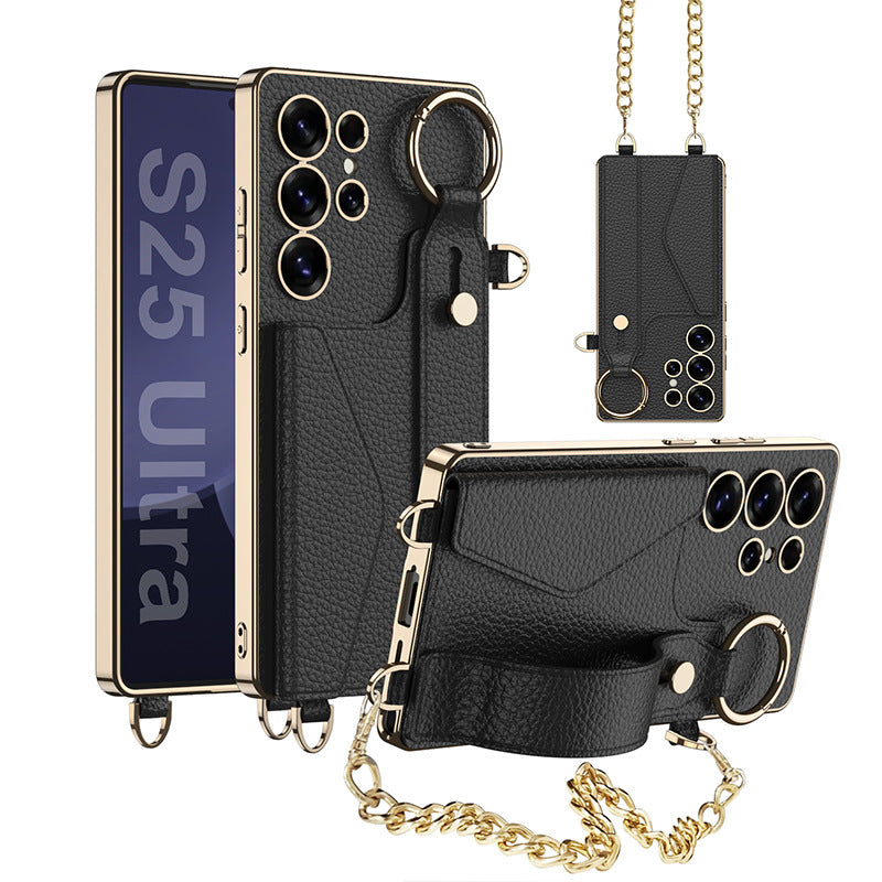 Luxury Leather Electroplated Case  For Samsung Galaxy S Ultra
