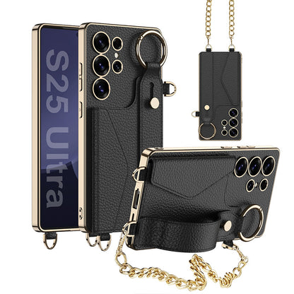 Luxury Leather Electroplated Case  For Samsung Galaxy S Ultra