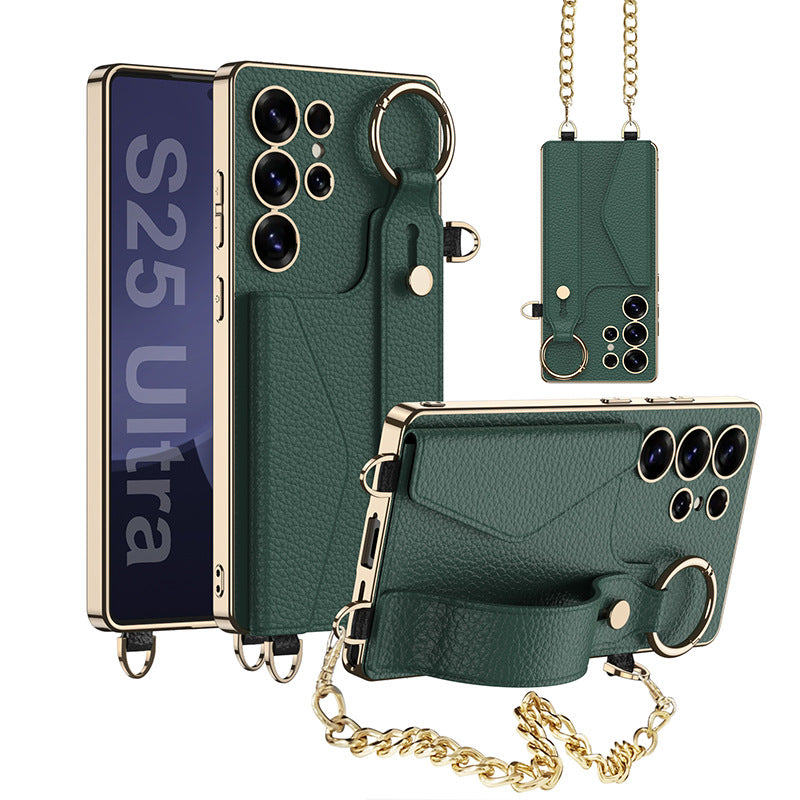 Luxury Leather Electroplated Case  For Samsung Galaxy S Ultra