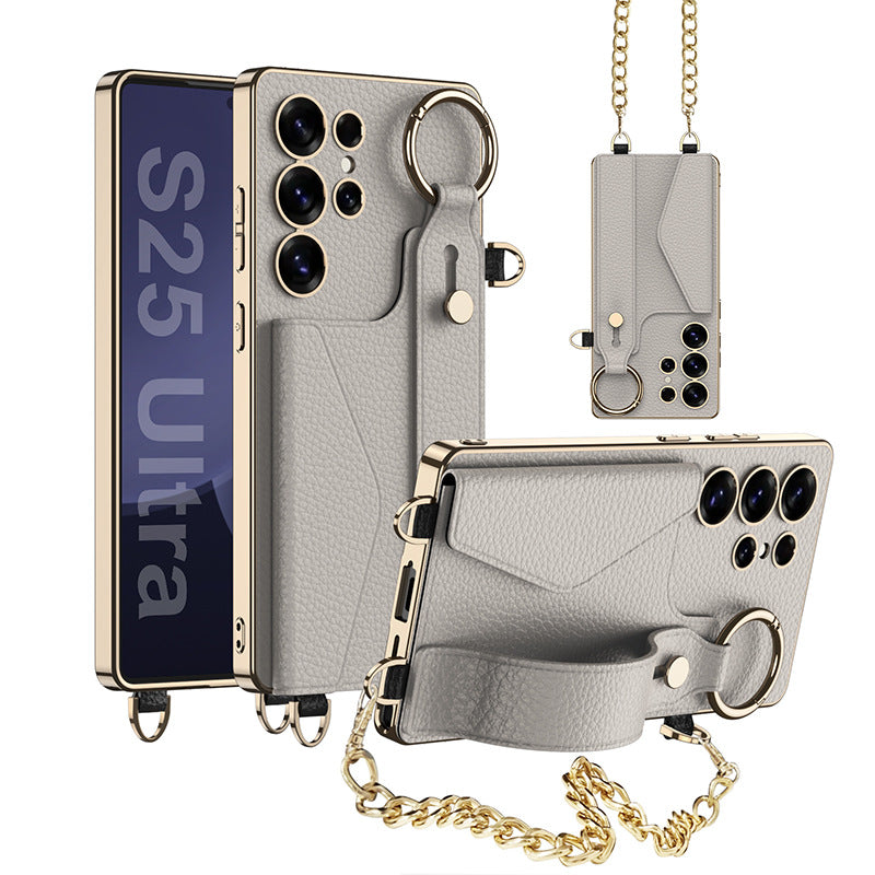 Luxury Leather Electroplated Case  For Samsung Galaxy S Ultra