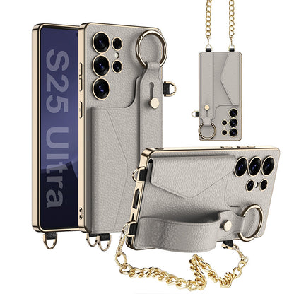 Luxury Leather Electroplated Case  For Samsung Galaxy S Ultra