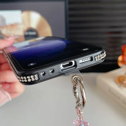 Luxury Diamond Butterfly Crystal Case with Chain for Samsung Galaxy Z Flip