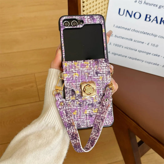 Wrist Strap Phone Case For Samsung Galaxy Z Flip Series