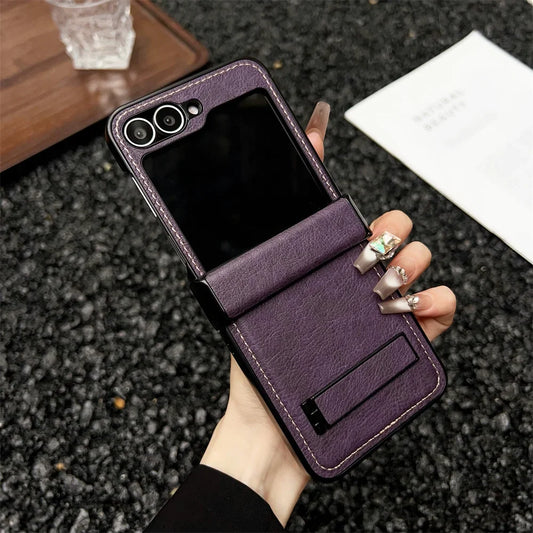 Shockproof Leather Stand Case for Samsung Galaxy Z Flip Series