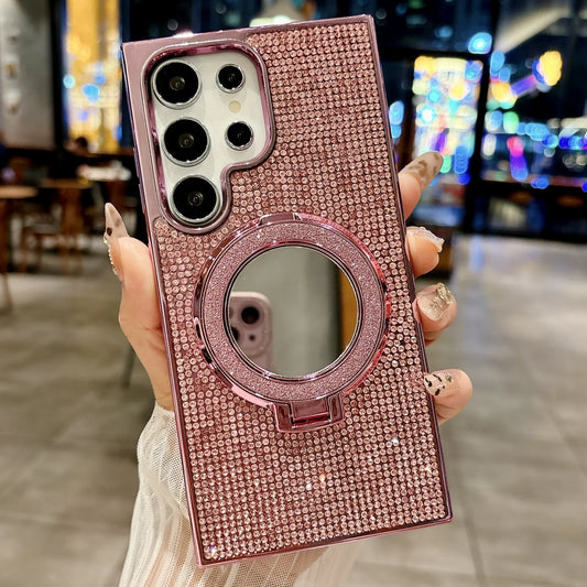 Glitter Mirror Diamond Stand Case for Samsung S Series