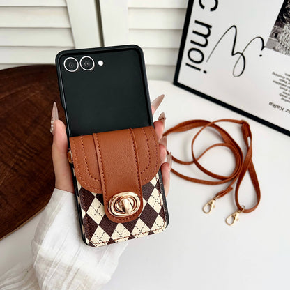 LuxePurse Crossbody Card Case for Z Flip