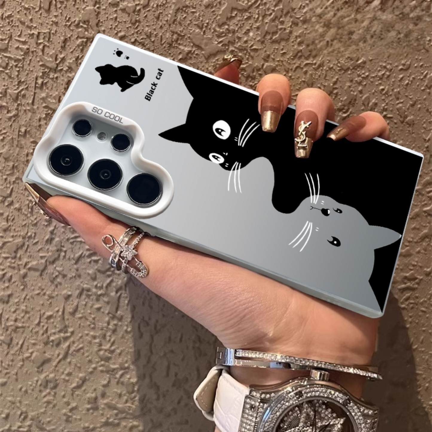 cute cat  case for samsung galaxy S series